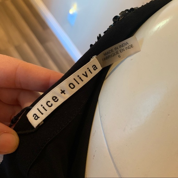 Alice + Olivia Black Ramos Embellished Skirt - Picture 8 of 8